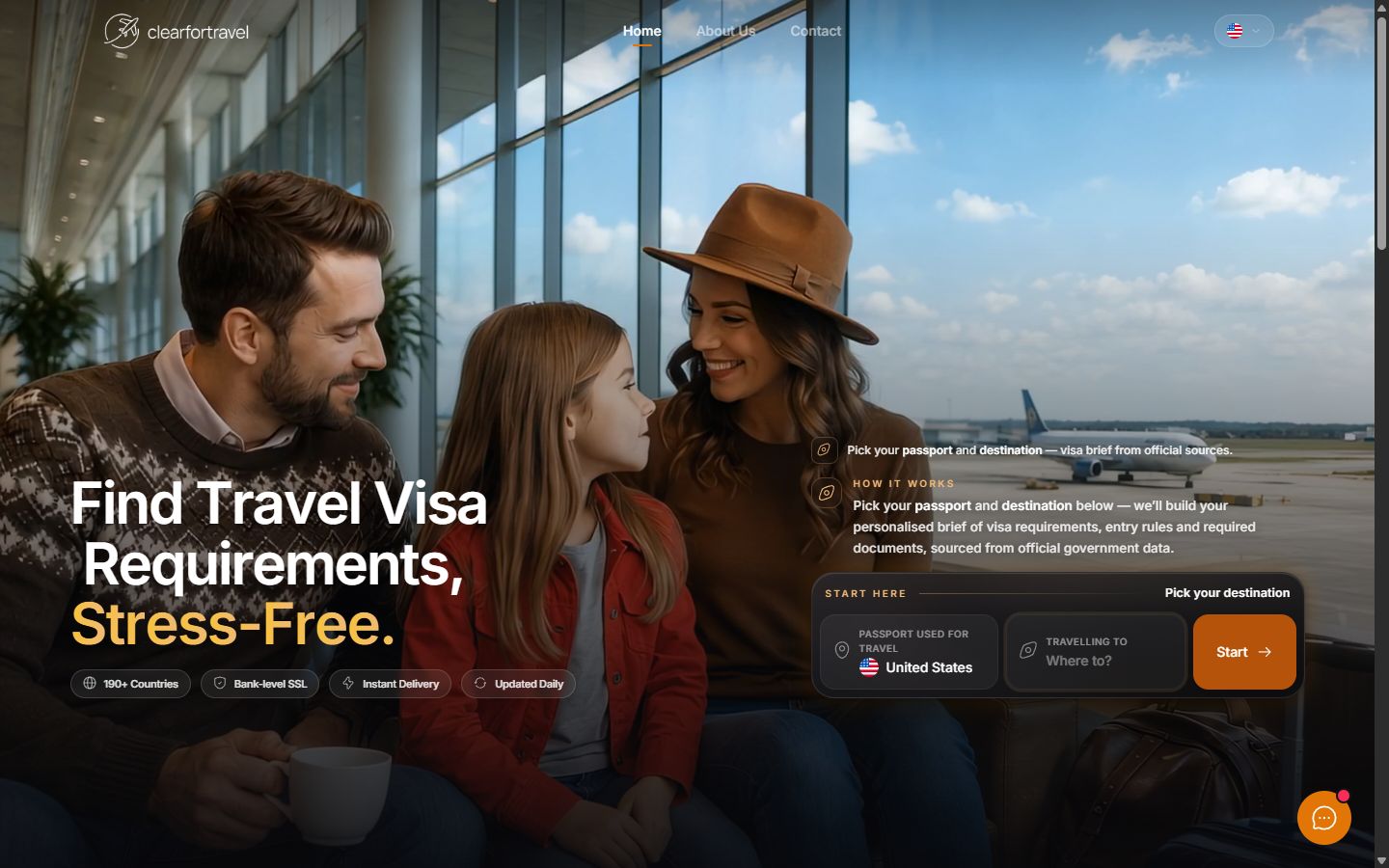 ClearForTravel — visa requirements for 190+ countries