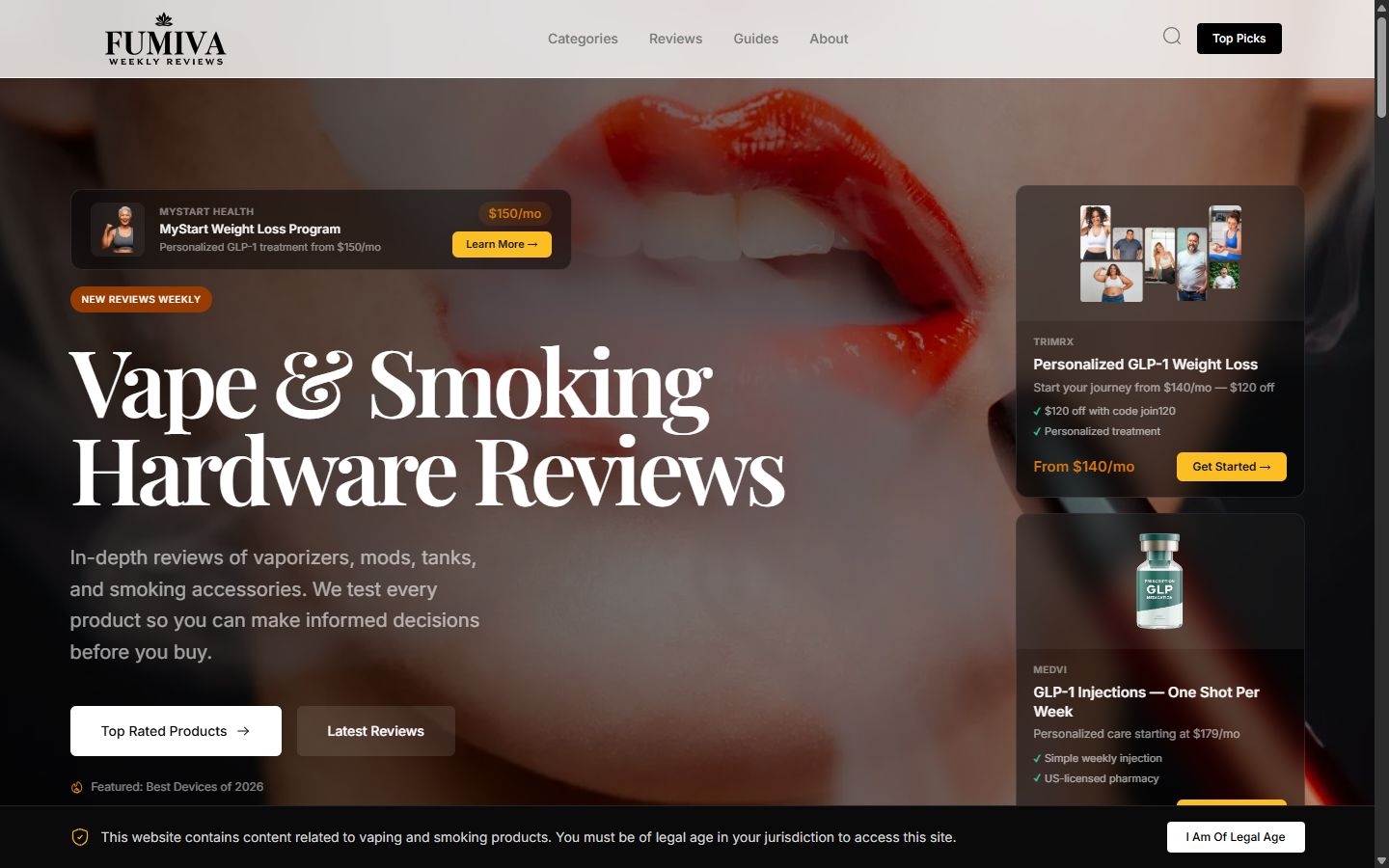 Fumiva — vape and smoking hardware reviews